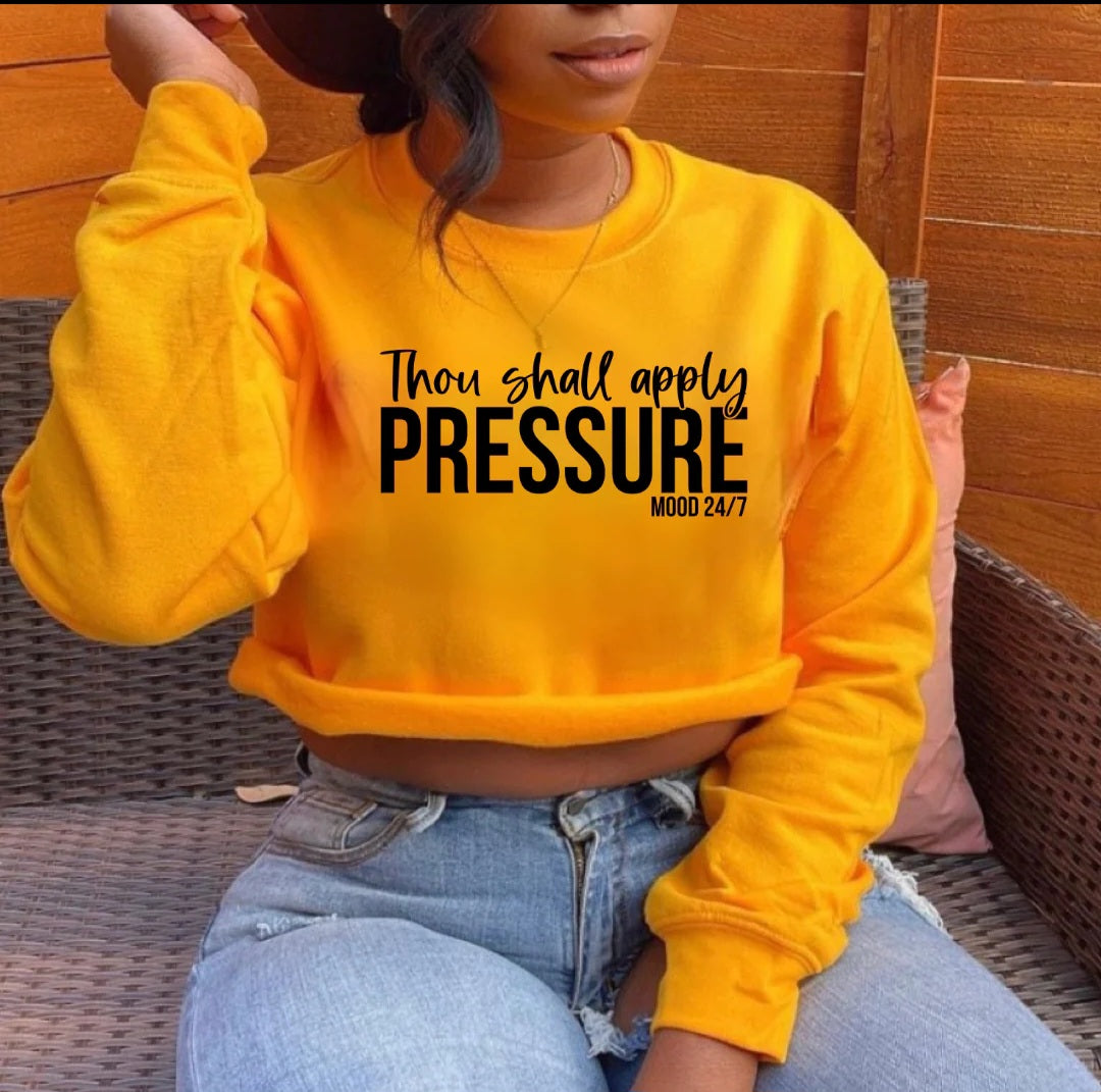 Thou shall apply pressure (short sleeve T) - Cervivorqueen Fashion LLC