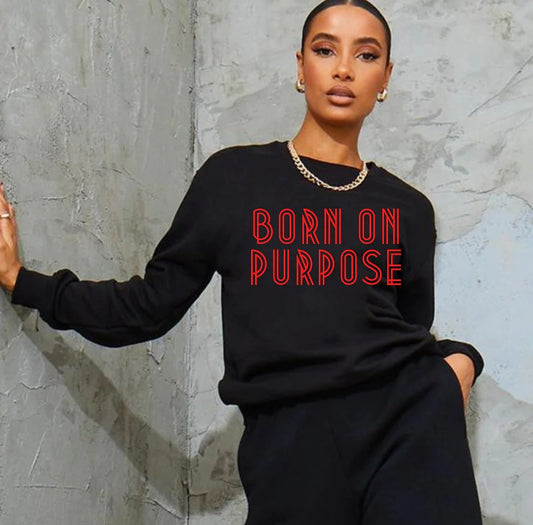 Born on Purpose- short sleeve - Cervivorqueen Fashion LLC